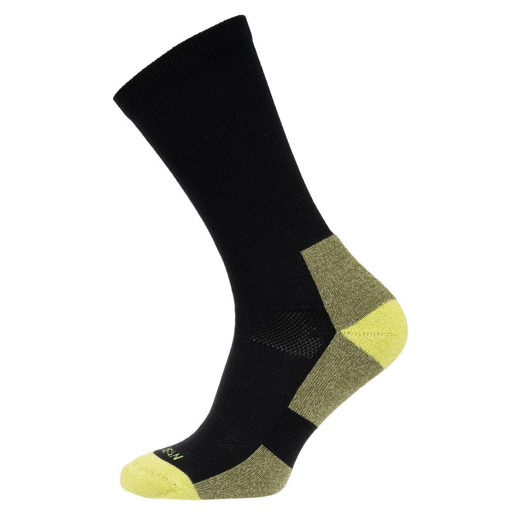 NA GIEAN Trekingové ponožky Medium Weight Crew Black