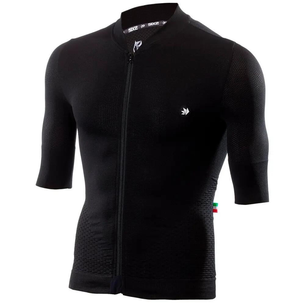 Jersey de manga corta de Ciclismo SIXS CHROMO Negro 1/6