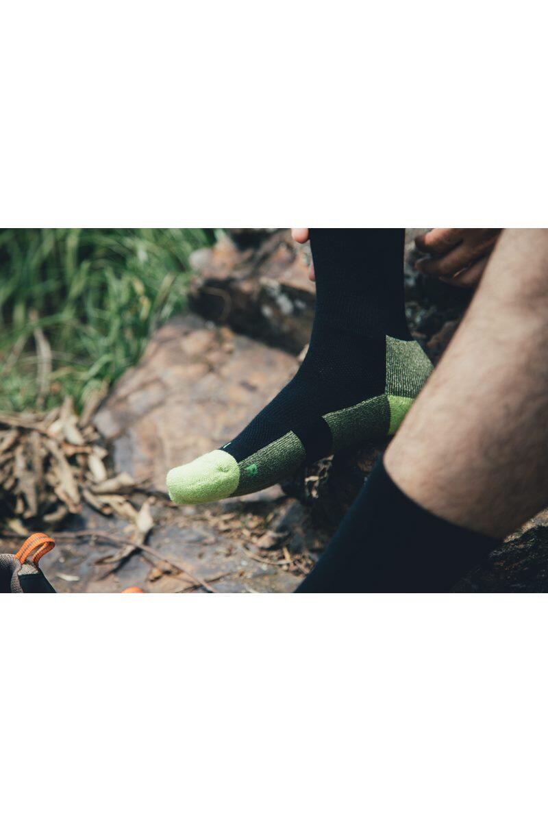 Calze trekking adulto Na Giean Medium Weight Crew nero 4/5