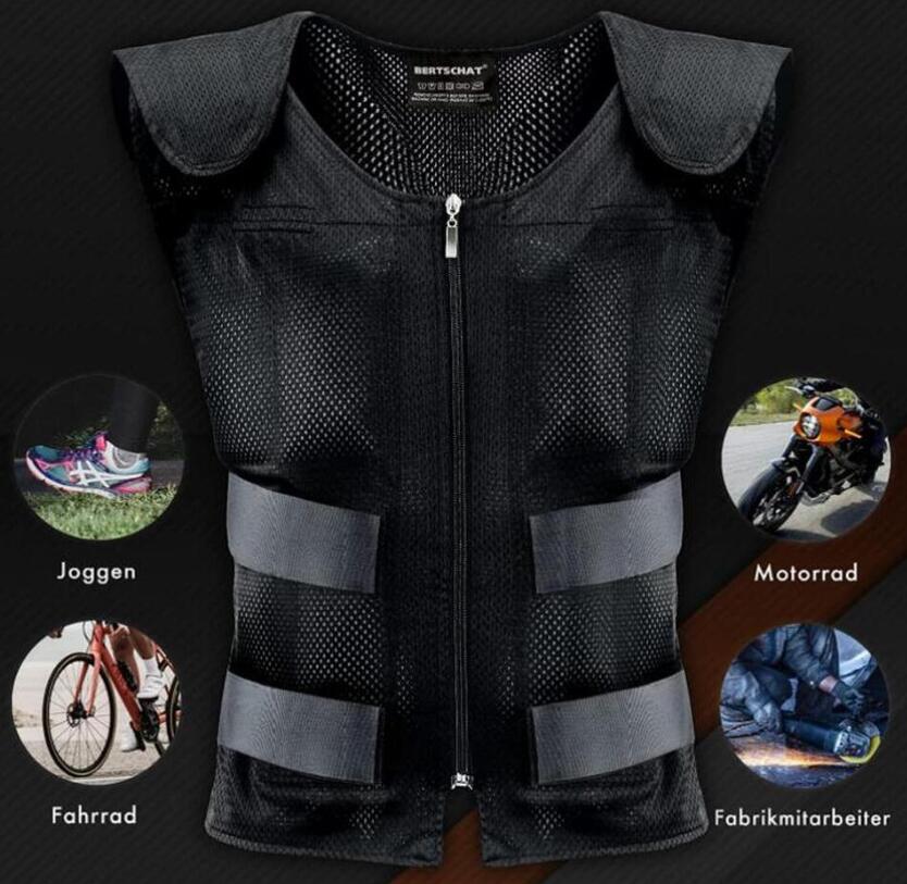 Dan&Dre Zomer Koelvest Verstelbare Ice Pack Vest Persoonlijke Koeling Koud Vest voor Vissen Fietsen Chef