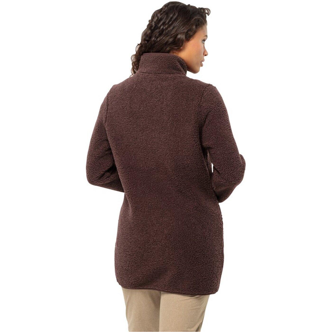 Giacca in pile Jack Wolfskin High Curl Coat W per donna in Boysenberry 3/6