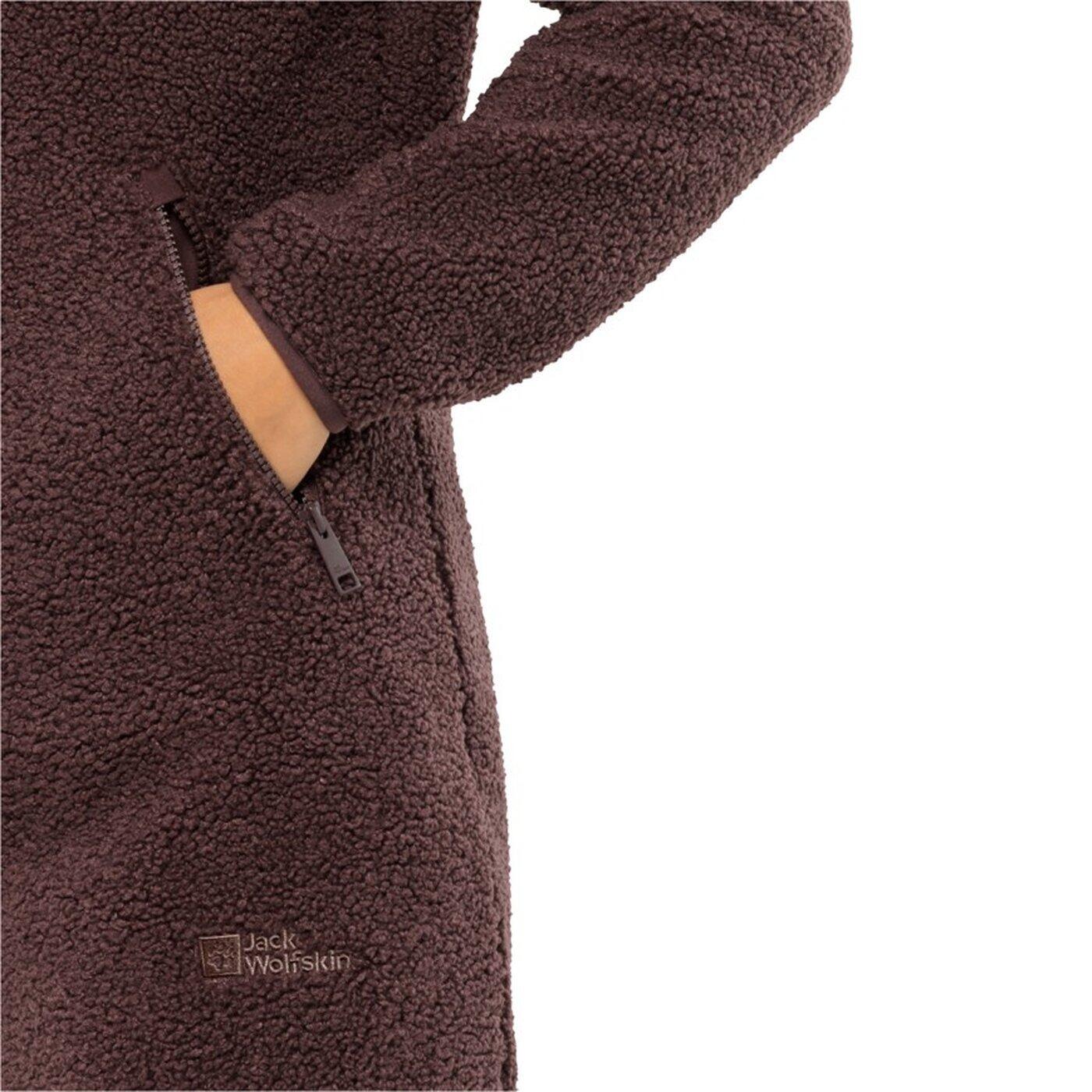 Giacca in pile Jack Wolfskin High Curl Coat W per donna in Boysenberry 4/6