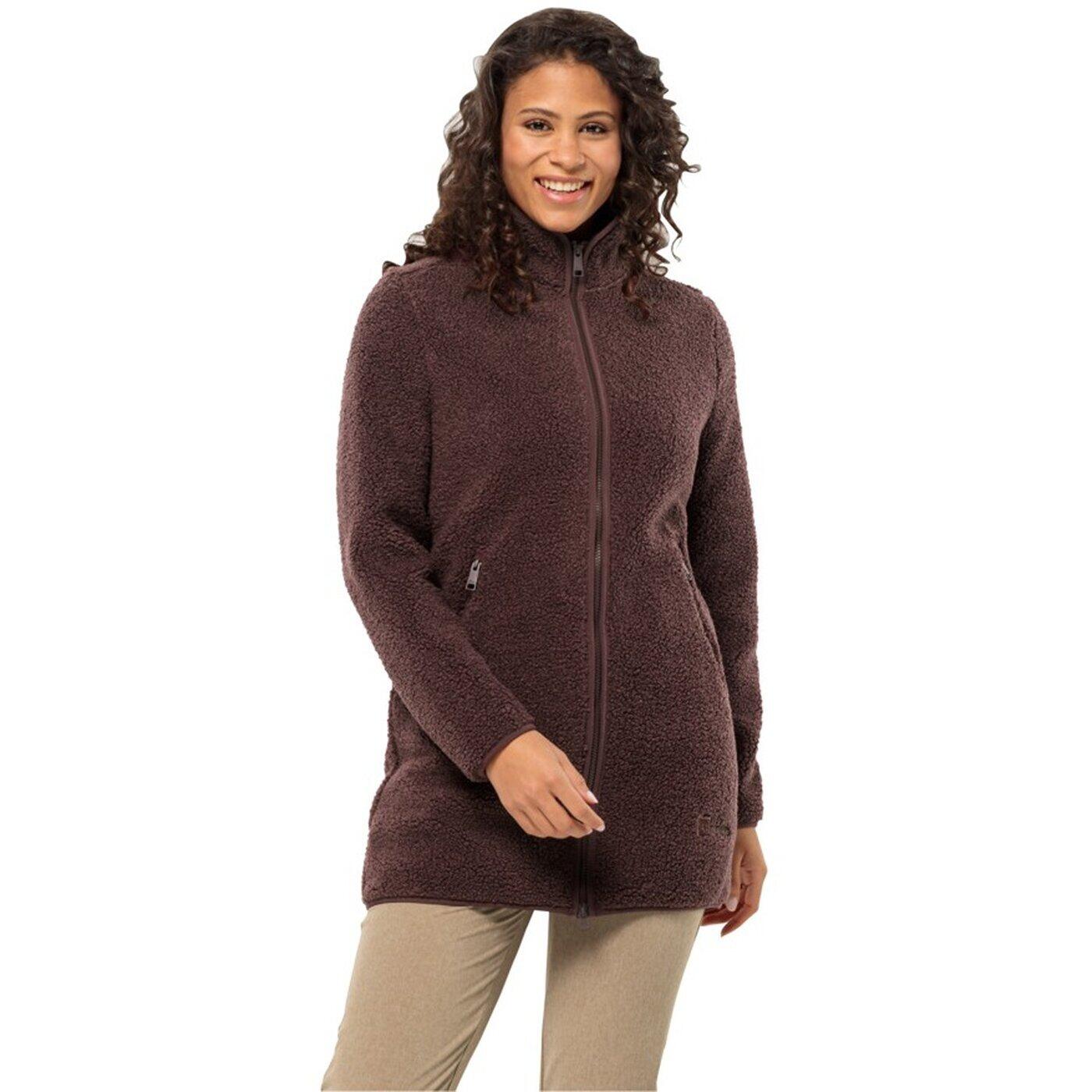 Giacca in pile Jack Wolfskin High Curl Coat W per donna in Boysenberry 2/6