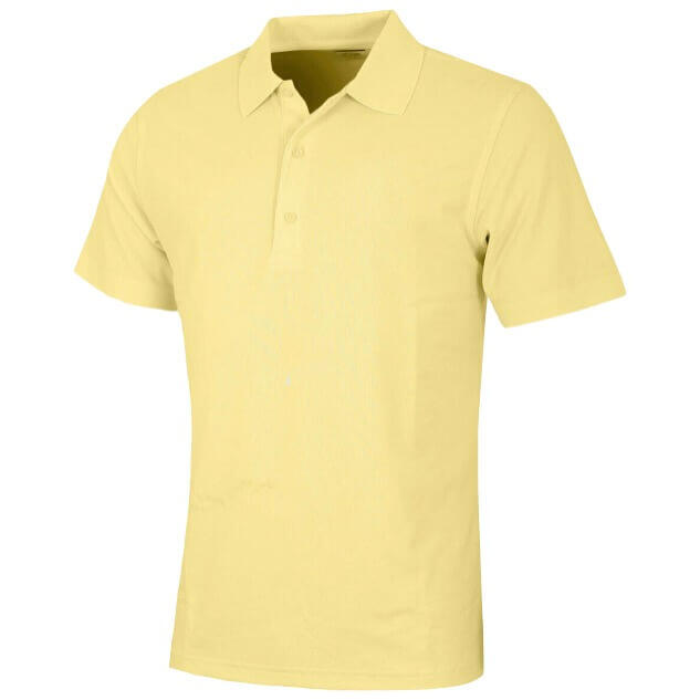 GREG NORMAN Greg Norman Performance Micro Pique Golf Polo Geel Maat S