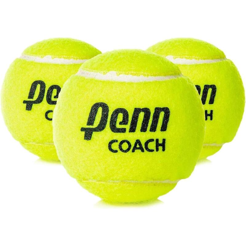 Penn Coach Contiene 3 pelotas de tenis.