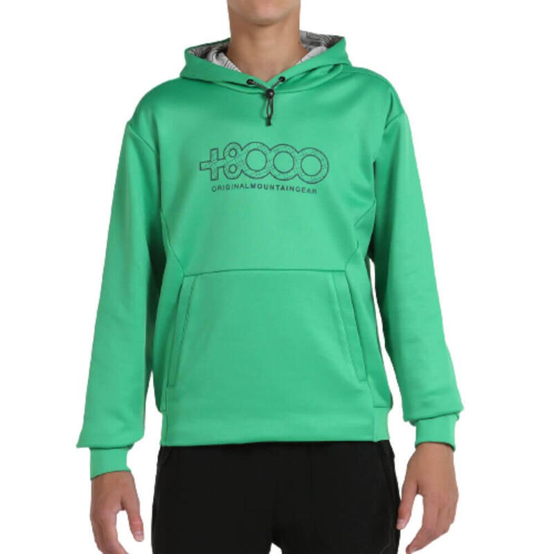 Sudadera Outdoor Niño +8000 PINATA. Verde Vibrante