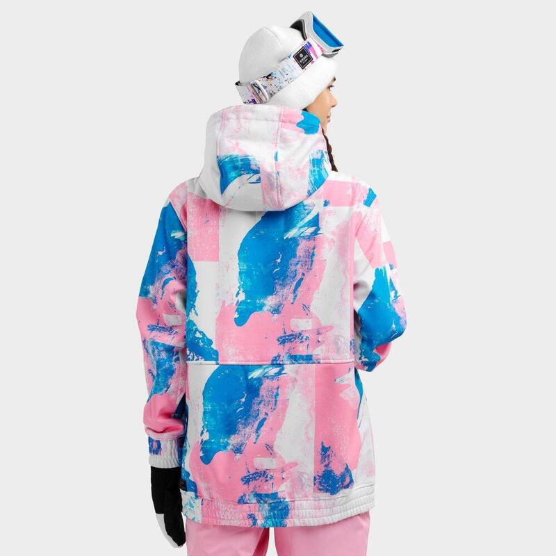 Casaco de snowboard para mulher Desportos de inverno W1-W Holi Rosa Chiclete