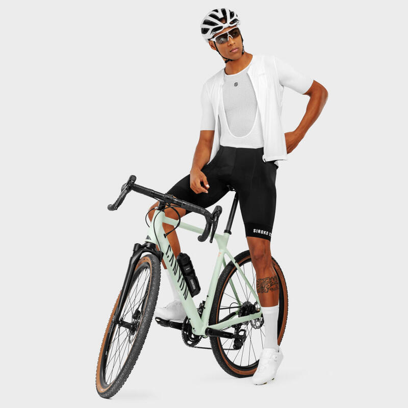 Cuissard vélo court homme Cyclisme Mortirolo Noir