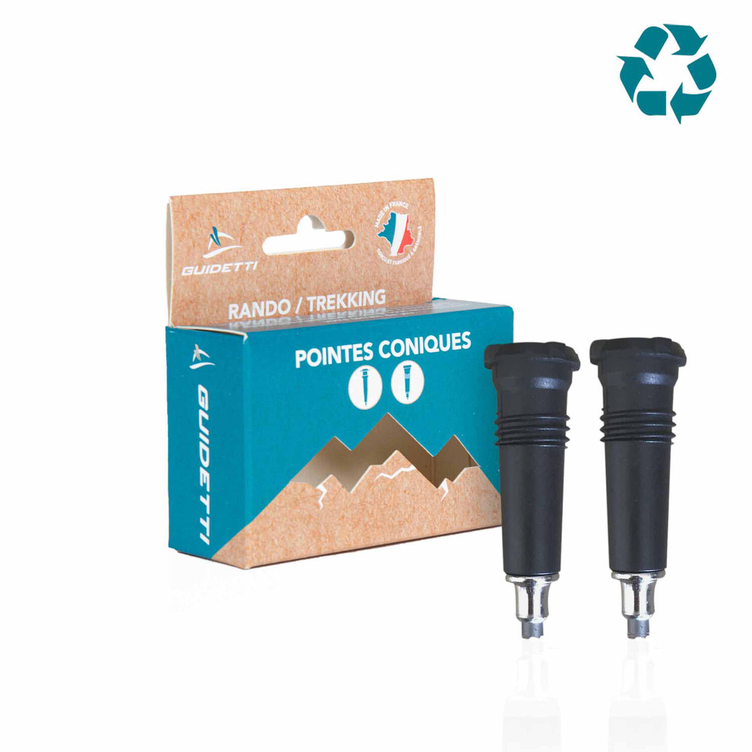 Guidetti - Pointe Bâtons Trail - Plume - Bâtons De Trail - Noir - Taille Unique - Decathlon