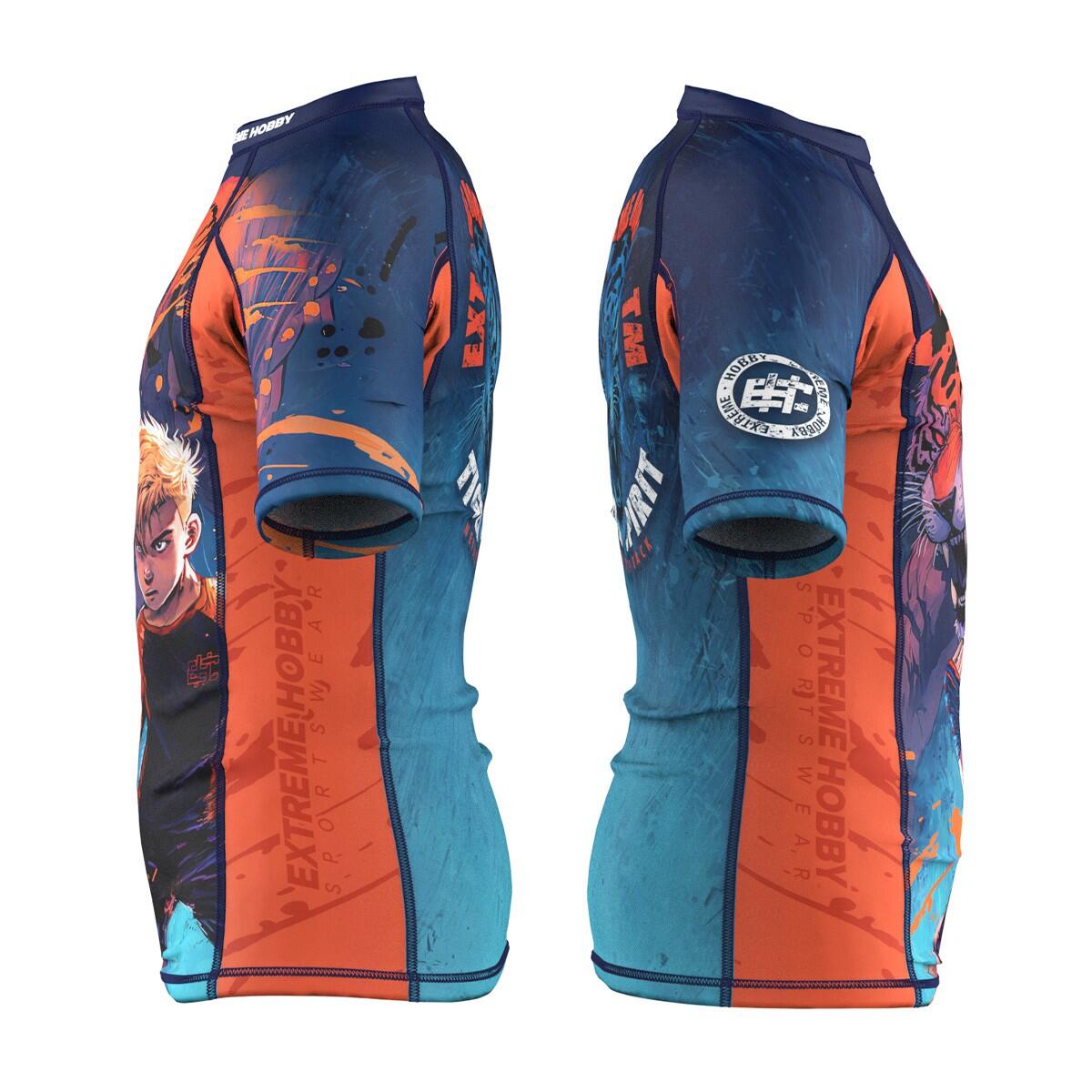 Rashguard à manches courtes pour enfants pour le MMA EXTREME HOBBY TIGER 3/5