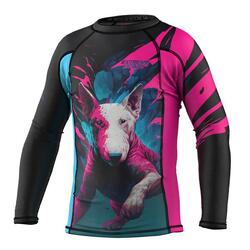 Rashguard à manches longues pour enfants MMA EXTREME HOBBY VIVID BULL TERIER