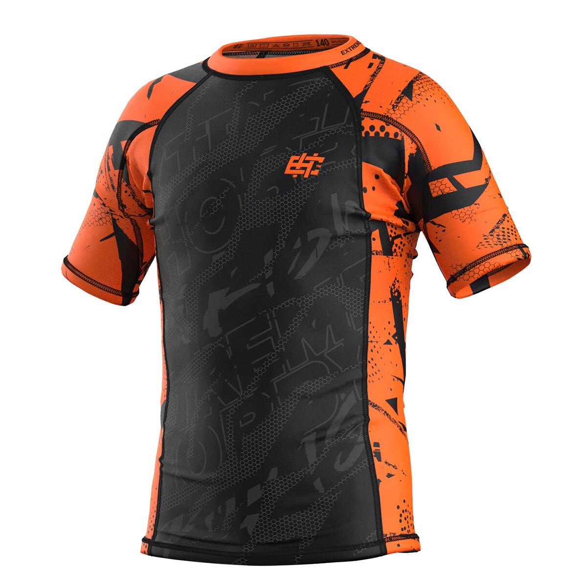 Extreme Hobby - Rashguard À Manches Courtes Pour Enfants Pour Le Mma Extreme Hobby Neo - Rashguard - Orange -  6 À 8 Ans - Decathlon