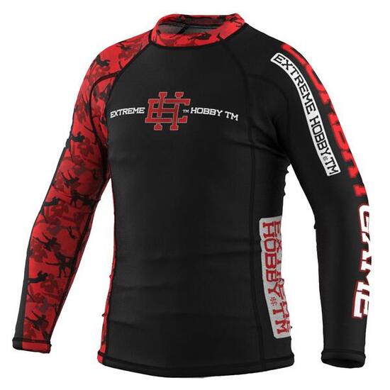 Longsleeve Rashguard für Kinder MMA EXTREME HOBBY RED WARRIOR