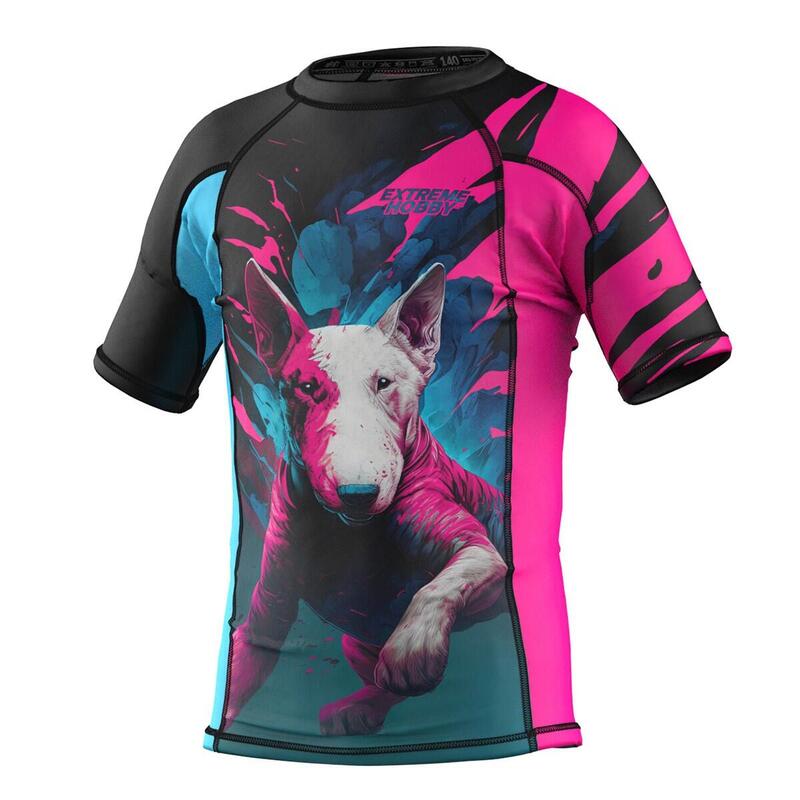 Rashguard dla dzieci Koszulka do MMA Fitness Extreme Hobby VIVID BULL TERIER