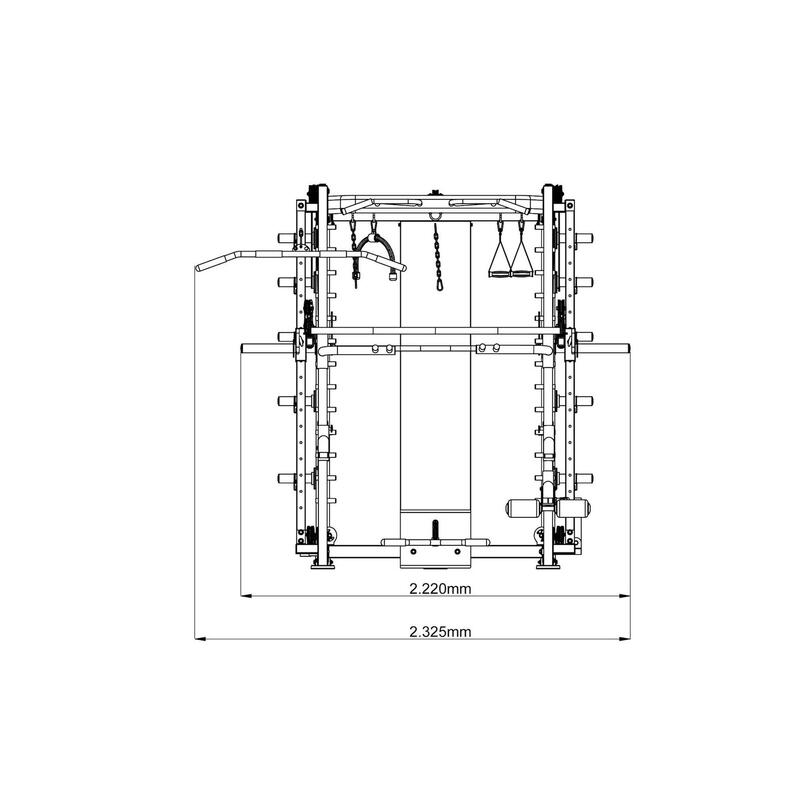 MAXXUS Smith Machine 10.1 - Multifunctioneel - Krachtstation - Multipress -