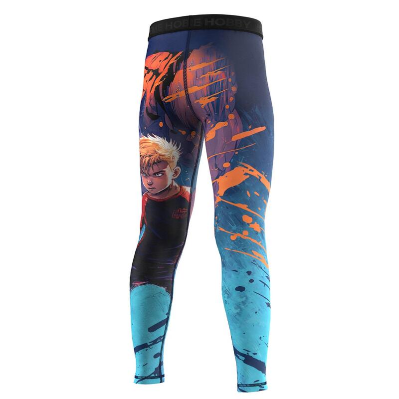 Legginsy sportowe dla dzieci do MMA Fitness Extreme Hobby TIGER