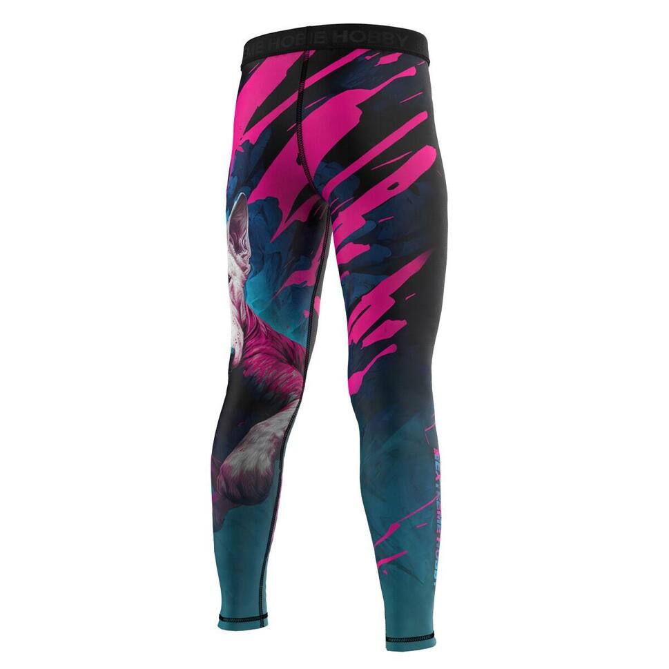 Legginsy sportowe dziecięce EXTREME HOBBY VIVID BULLTERRIER