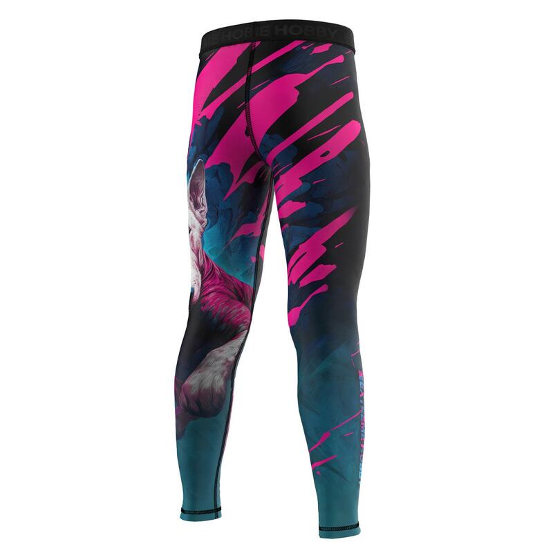 Legginsy sportowe dla dzieci do MMA Fitness Extreme Hobby VIVID BULL TERRIER