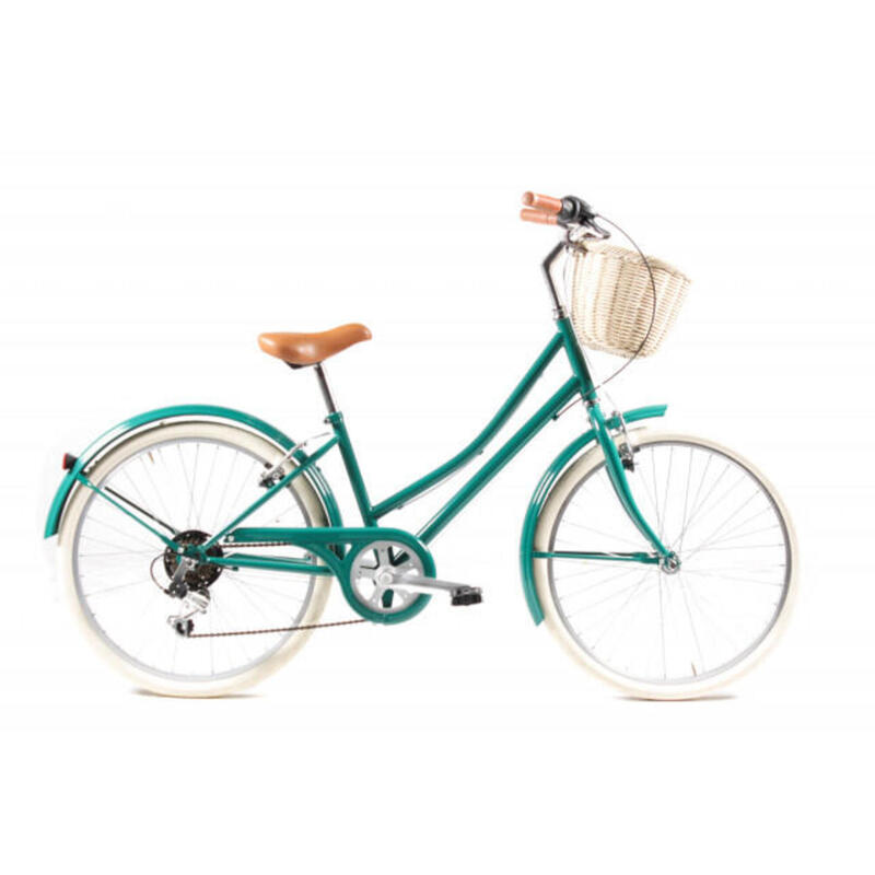 Bicicletta da città retrò Capri Carolina 24" Verde 6V