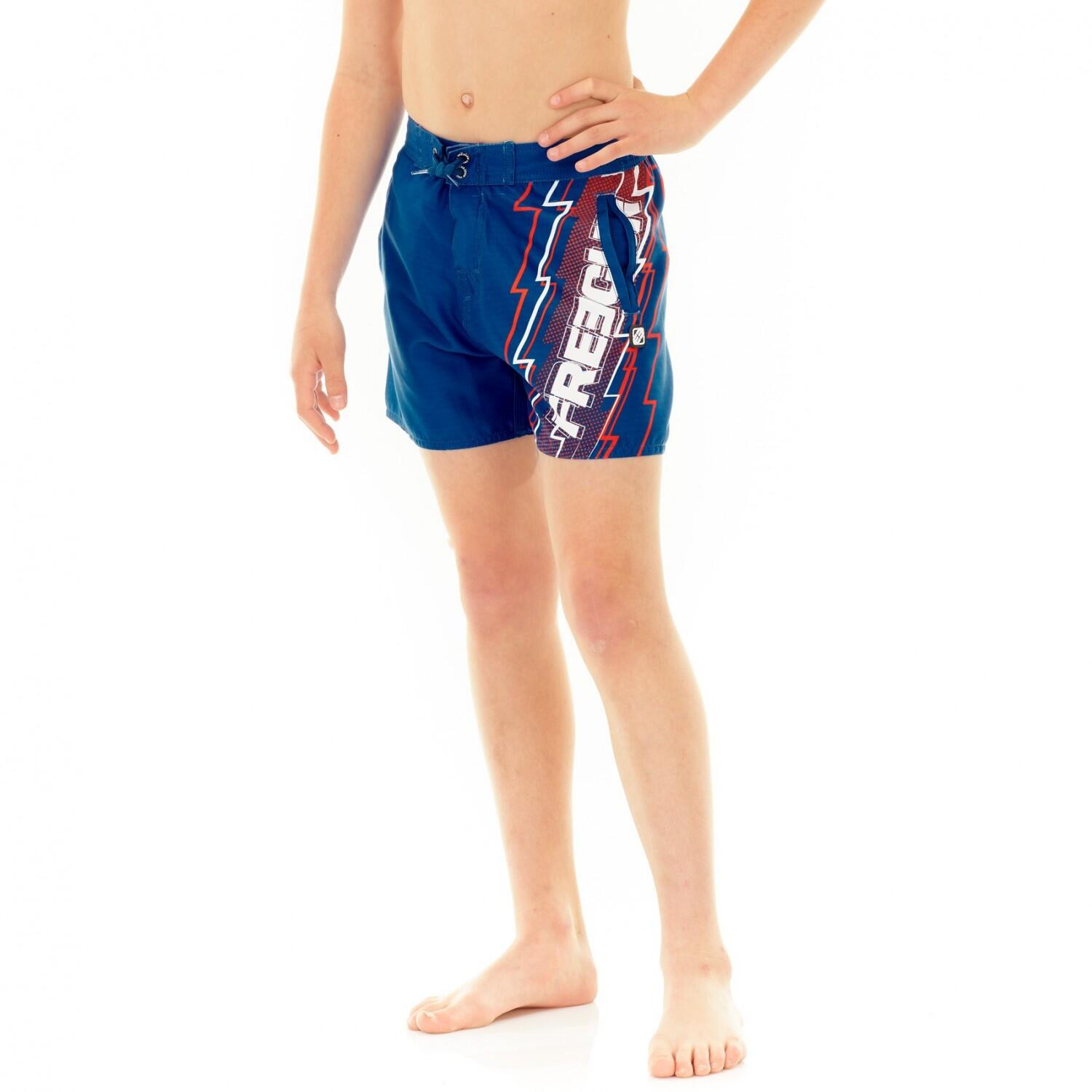 Boardshort court garçon ceinture demi-élastiquée Eclair 2/4