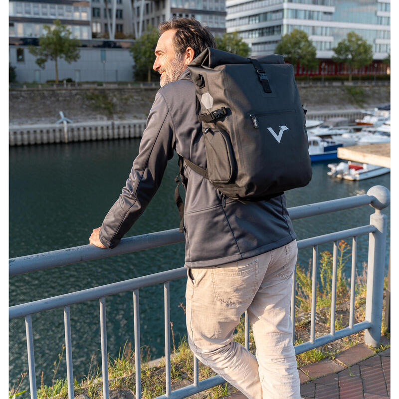 Sacoche velo porte bagages bikepacking, velo sac a dos etanche 23L