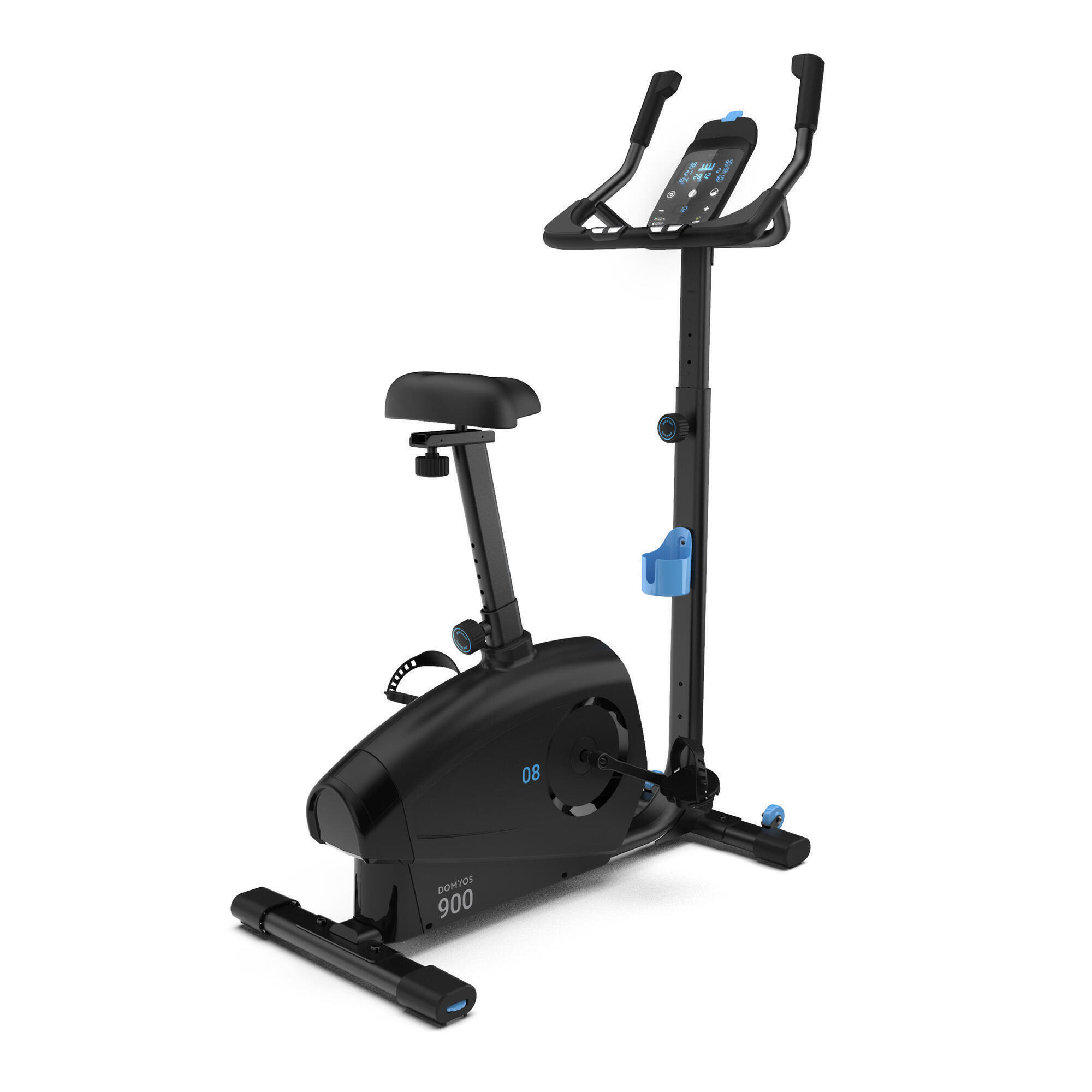 DOMYOS Refurbished Self-Powered Exercise Bike 900 Connected to Coaching Apps - C Grade