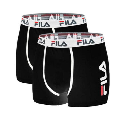 x2 Boxers Noir Homme Fila FU5040