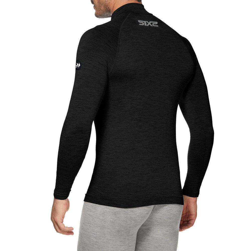 Camiseta interior de manga larga SIXS TS13 MERINOS Negro 4/6