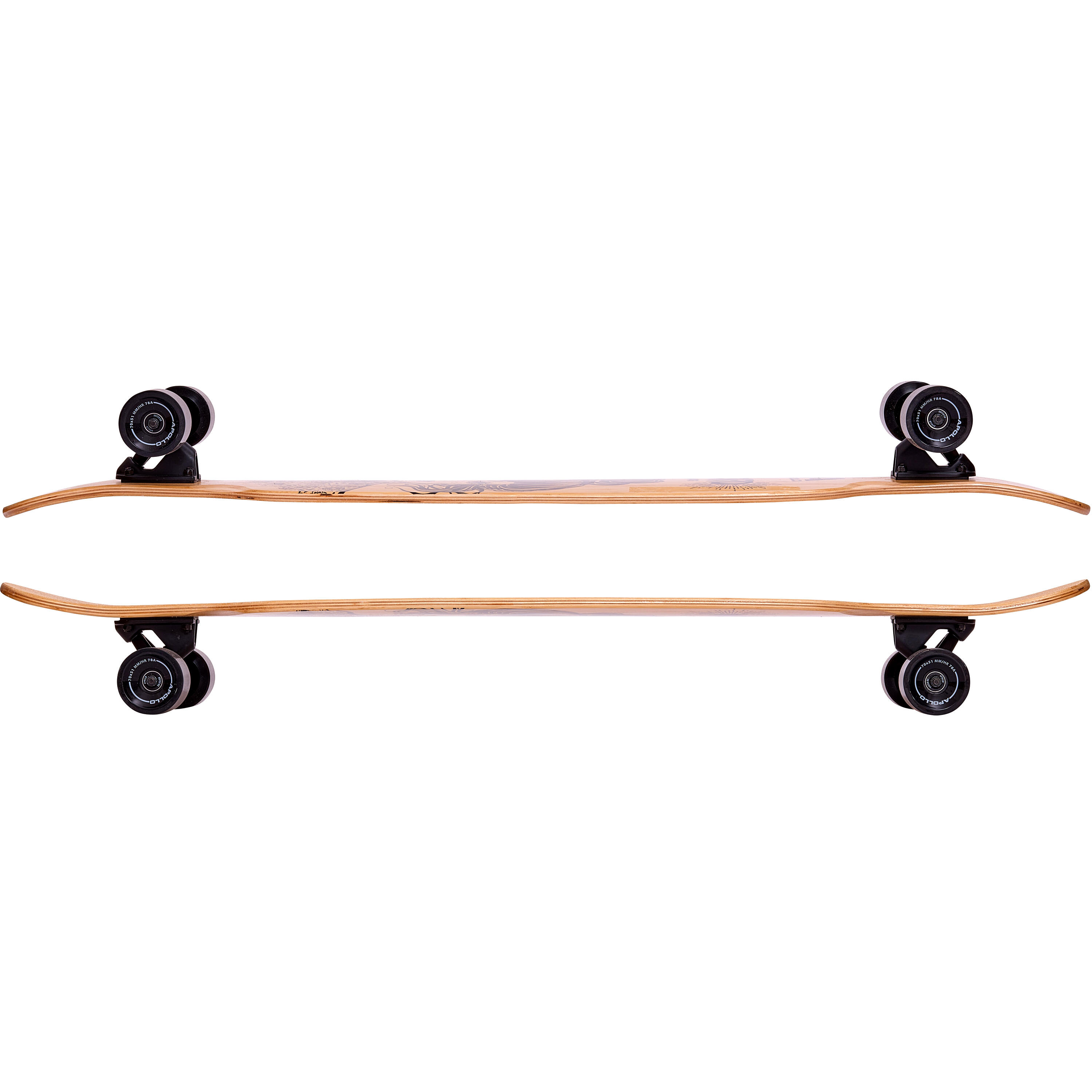 Dancer Longboard 46x9,5 inch, ABEC-9, stijlvol cruiseboardvoor alle trucs 2/7
