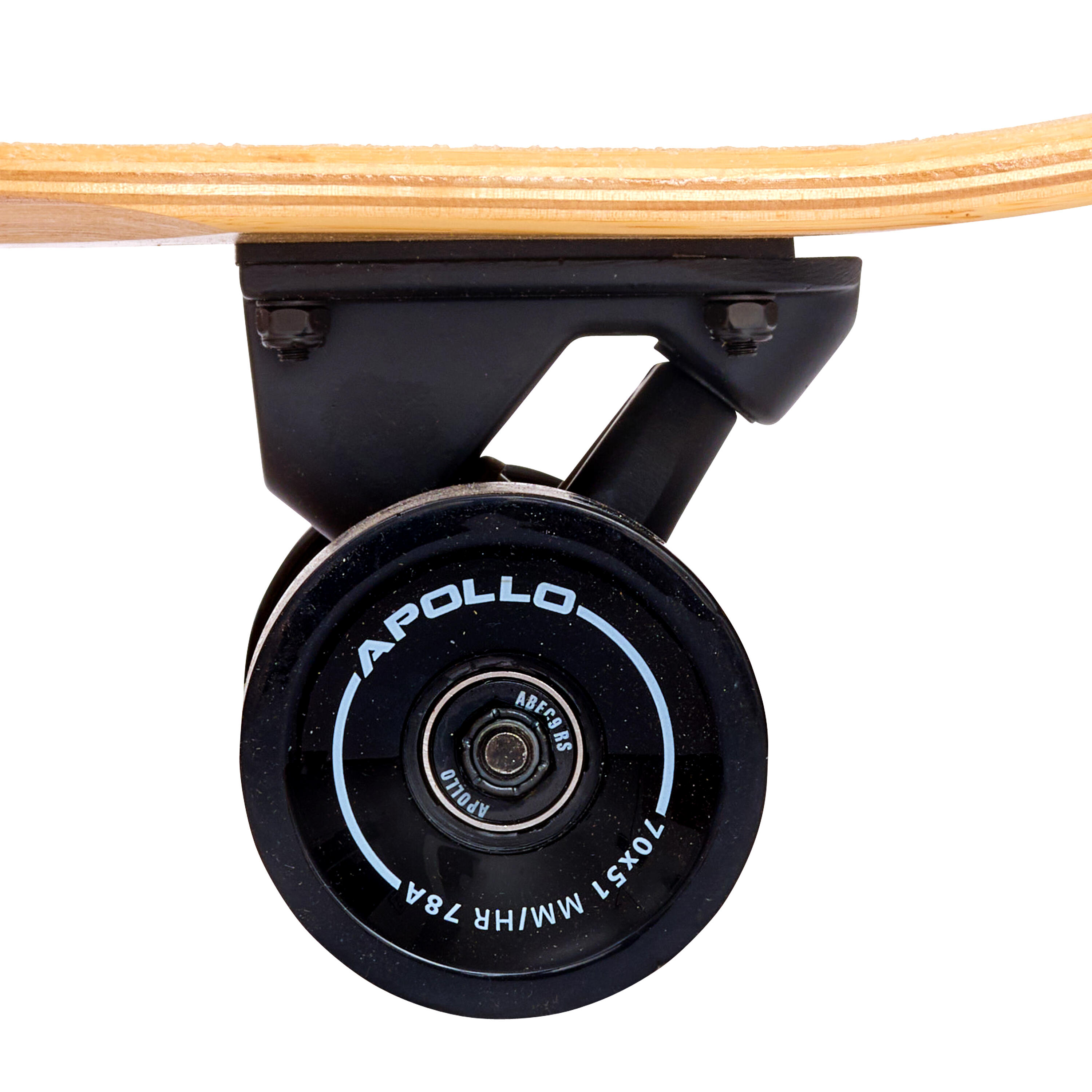 Dancer Longboard 46x9,5 inch, ABEC-9, stijlvol cruiseboardvoor alle trucs 3/7