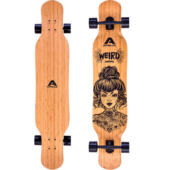 Planche Longboard 116x24cm ABEC 9, idéale pour pros & débutants, cruiser élégant
