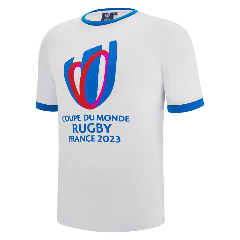 T-shirt Voor Volwassenen Wit Rwc 2023