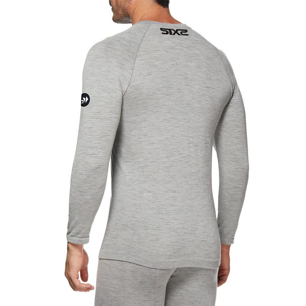 Camiseta interior de manga larga SIXS SERAFINO MERINOS Gris 4/6