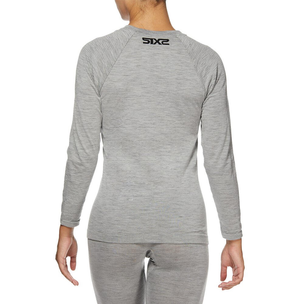 Camiseta interior de manga larga SIXS SERAFINO MERINOS Gris 6/6