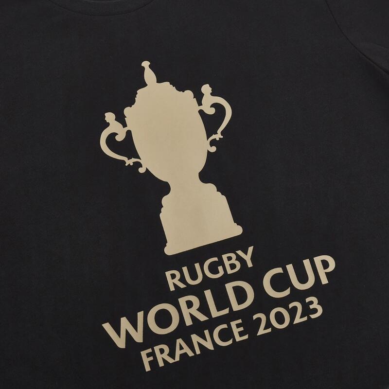 T-shirt noir Coupe du Monde 2023 pour adulte Macron RWC