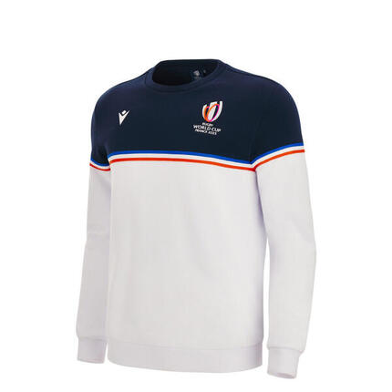 SWEAT COL ROND ENFANT MACRON RWC 2023 Rugby Blanc