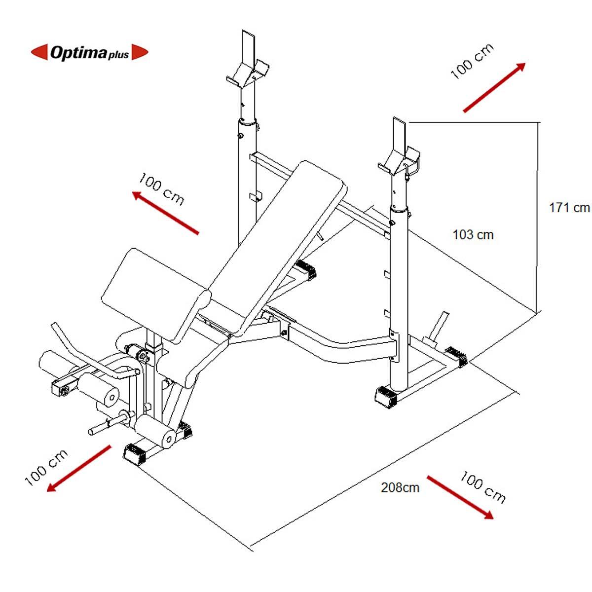 BH Fitness G330 Optima Press fekvenyomópad 6/6