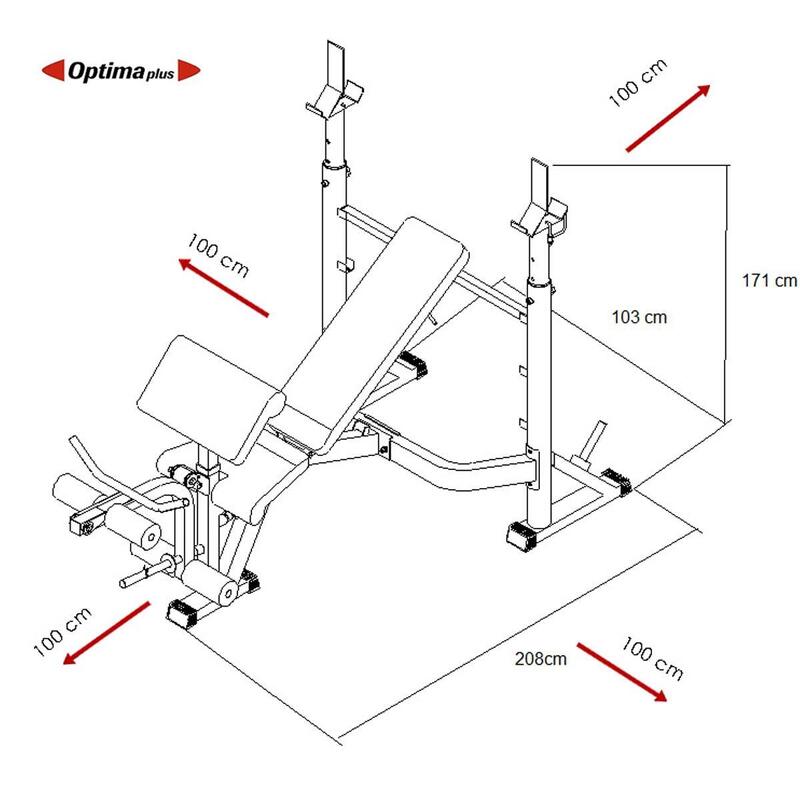 Ławka do ćwiczeń G330 Optima Press