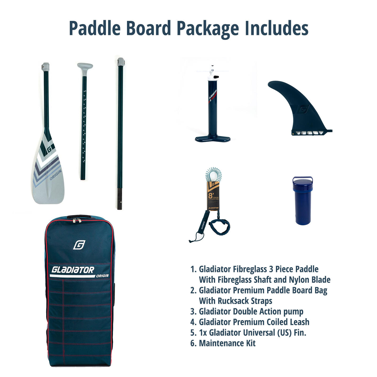 Gladiator Origin Kids 10'6 x 28” x 4.7 Touring Paddle Board 3/7
