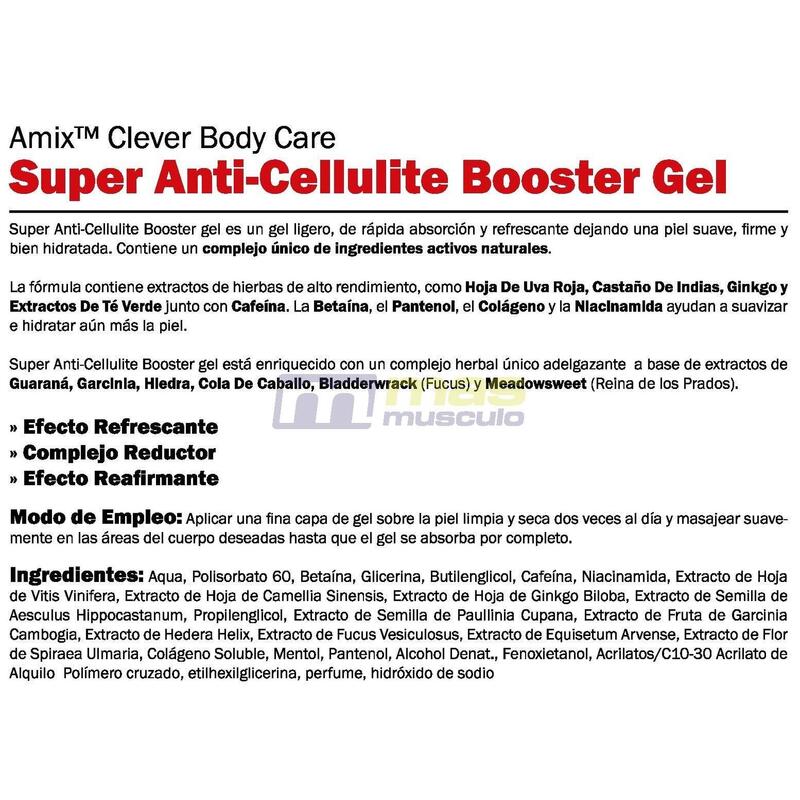 Super Anti Cellulite Booster Gel - 200ml de Amix Nutrition