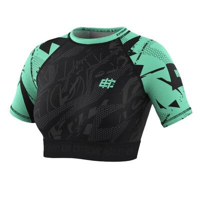 Sport crop top met korte mouwen voor dames fitness extreme hobby neo