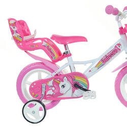 Bicicleta Ni os 12 Pulgadas Unicorn rosado 3 5 a os Decathlon