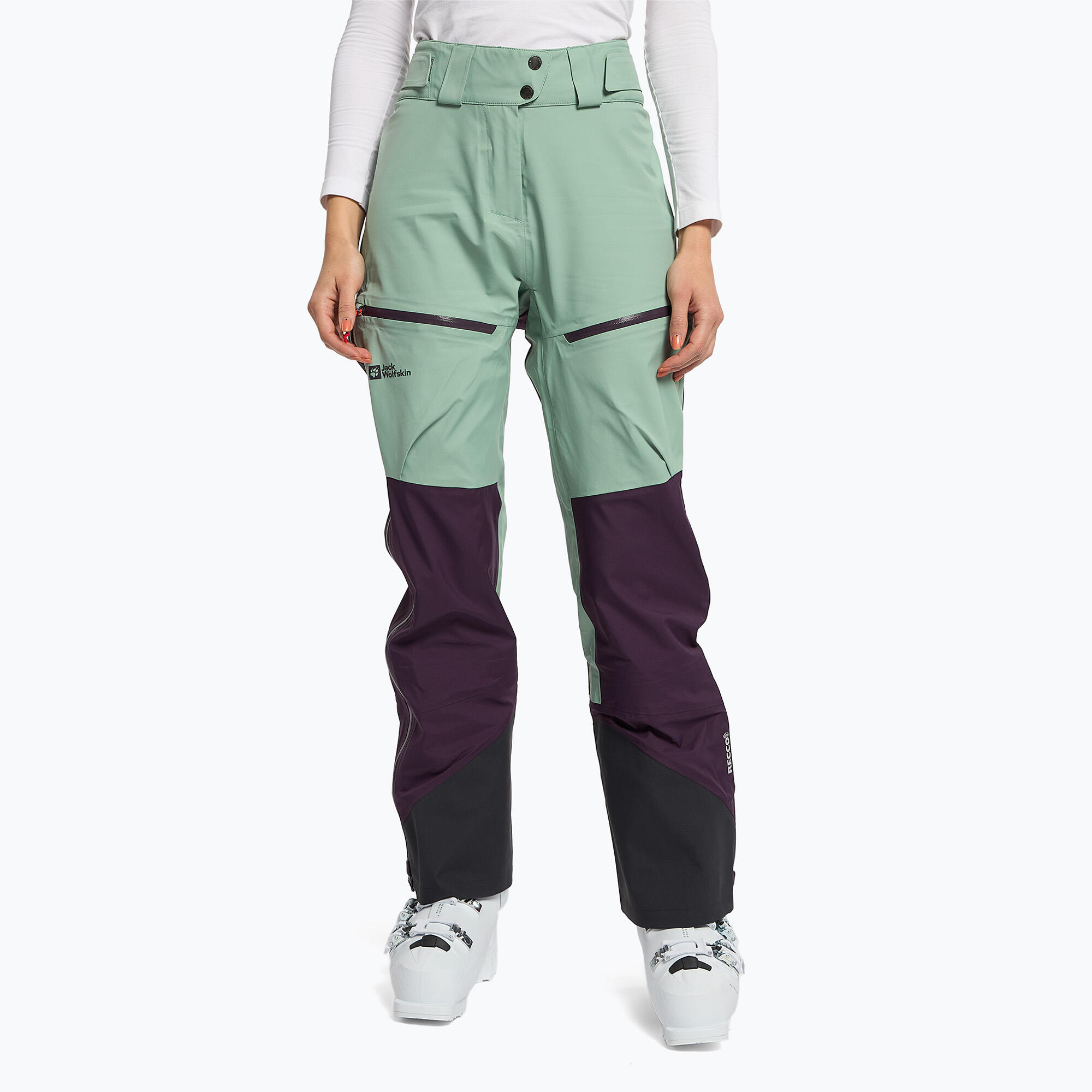 Jack Wolfskin - Pantalon De Ski Pour Femme Jack Wolfskin Alpspitze 3l - Pantalons - Vert - 34 - Decathlon