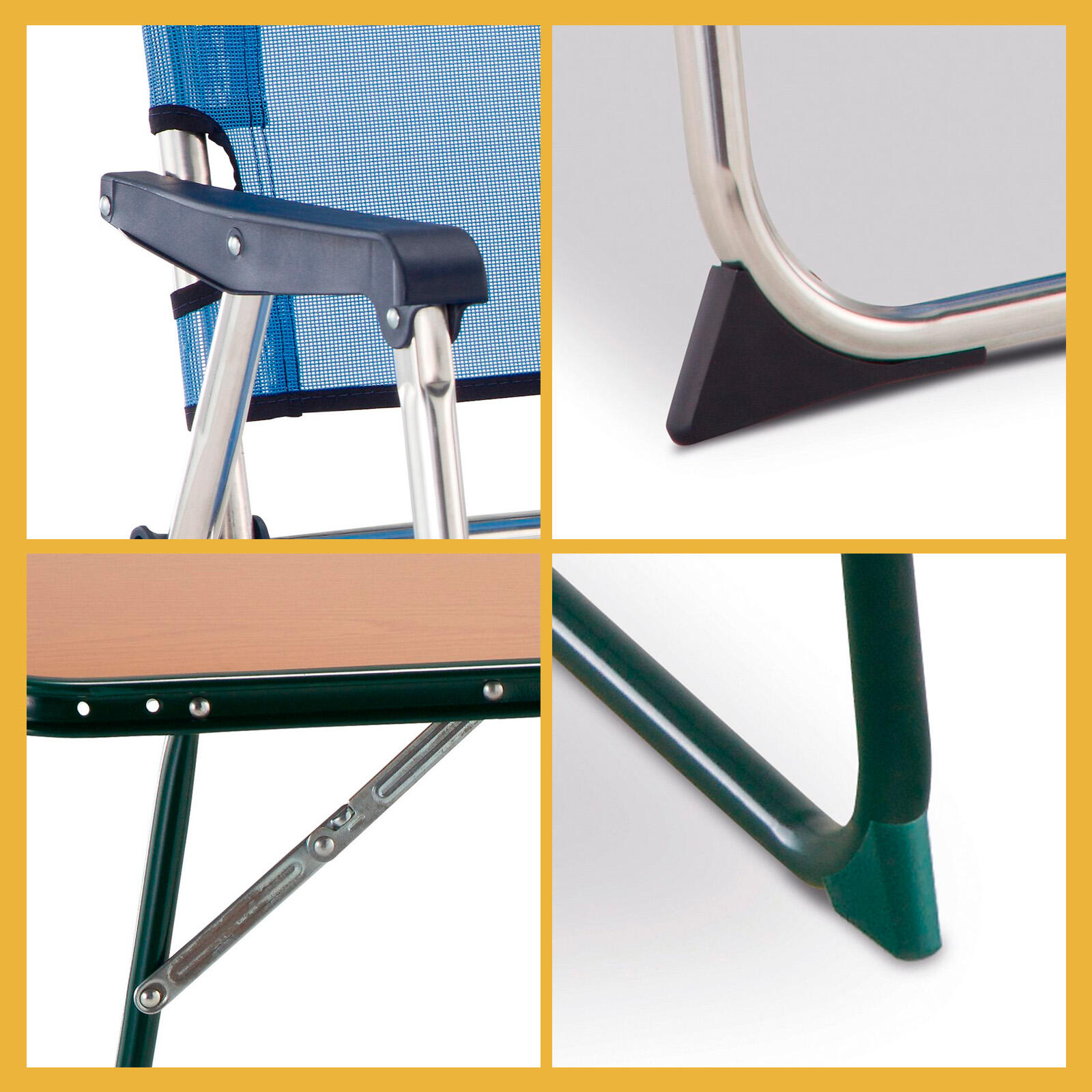 Pacote de mesa dobrável multiusous para jogo de jardim ou solenny 3/5