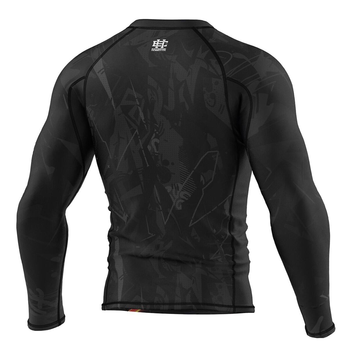 Rashguard a maniche lunghe da uomo MMA EXTREME HOBBY CYBER ANIMALS 2/4