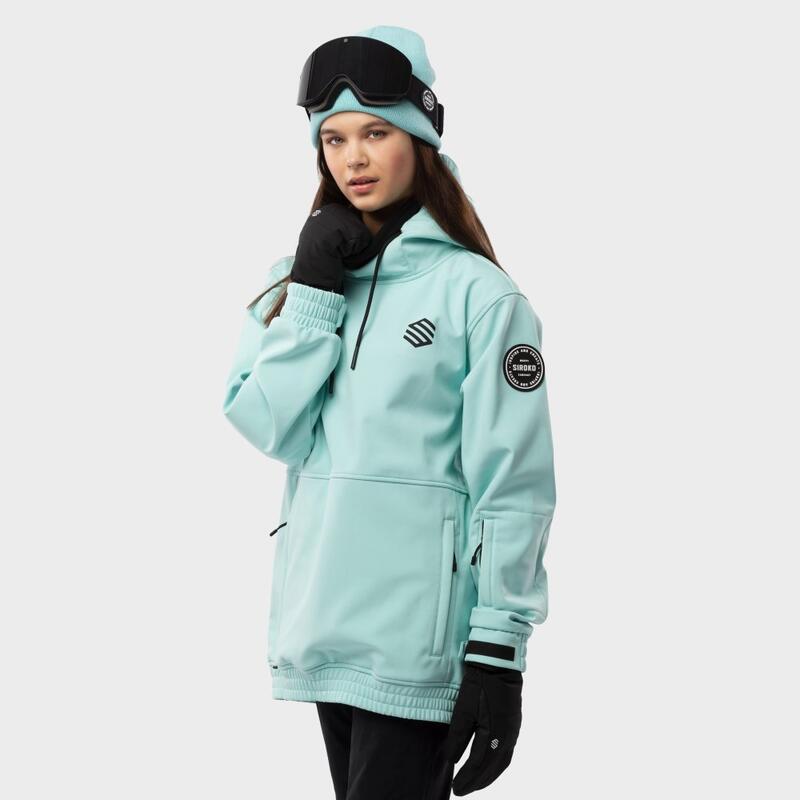 Chaqueta para snowboard/esquí mujer esquí y nieve W1-W Iceberg SIROKO Turquesa