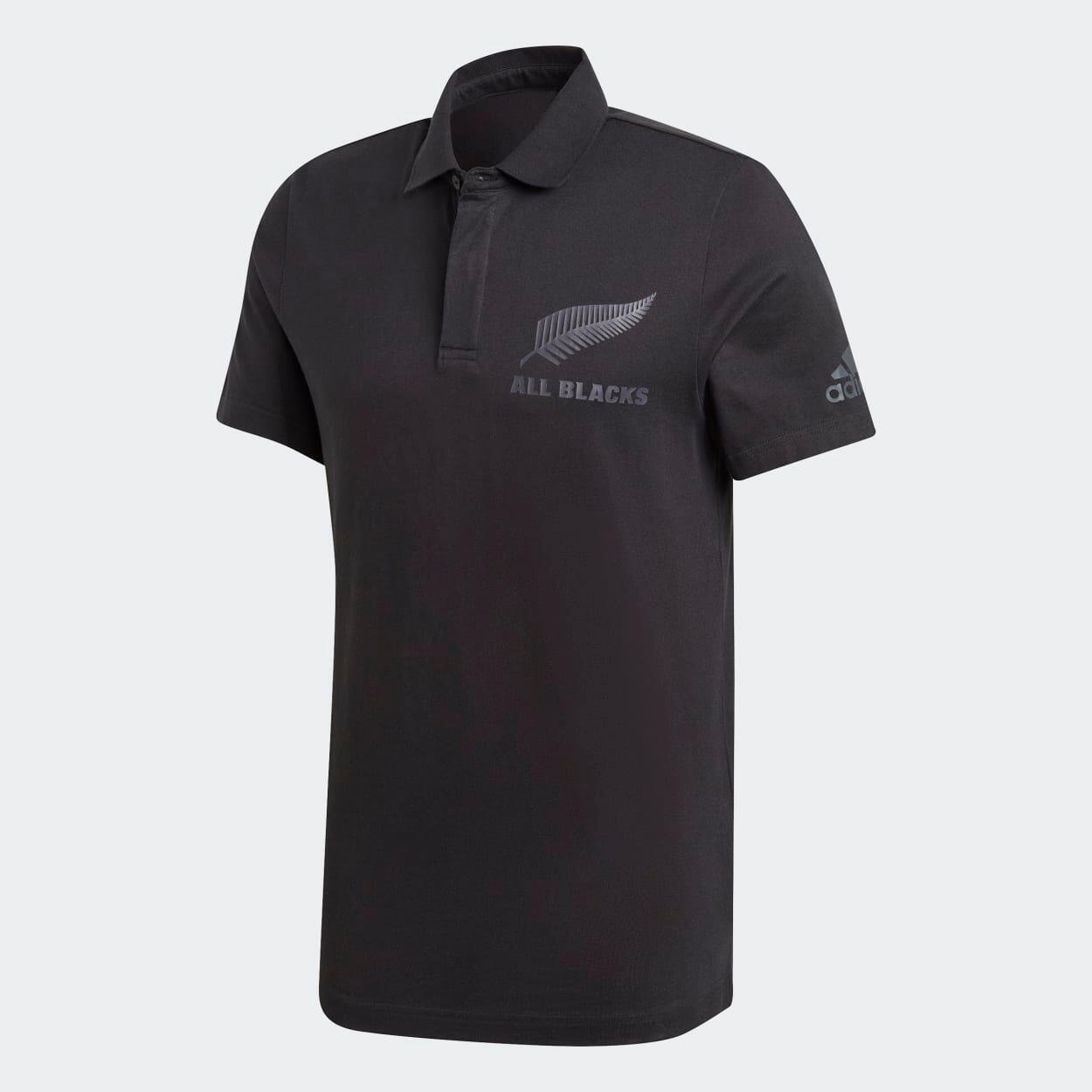 adidas Mens New Zealand All Blacks Rugby Supporters Polo Shirt