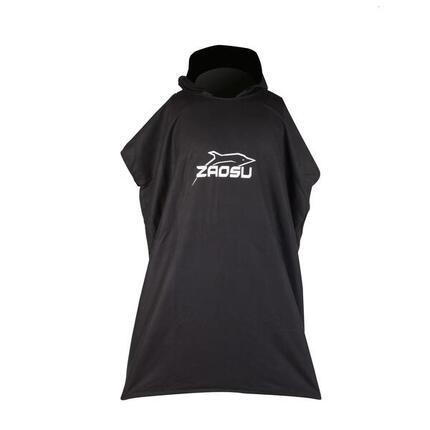 Poncho-serviette multifonction pour sports nautiques, unisexe, noir