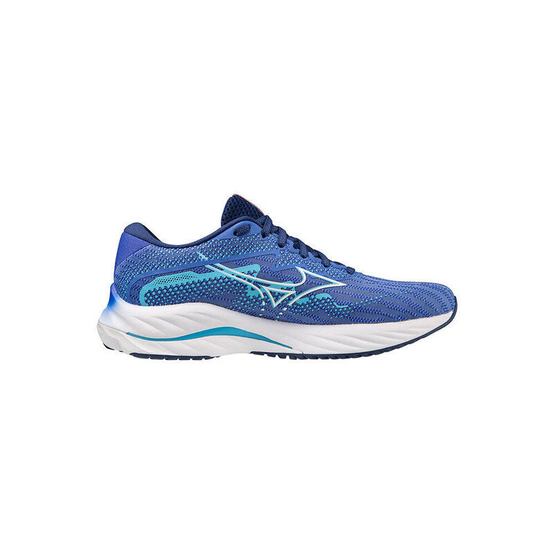 Wave Rider 27 Women's Road Running Shoes - Blue x Silver