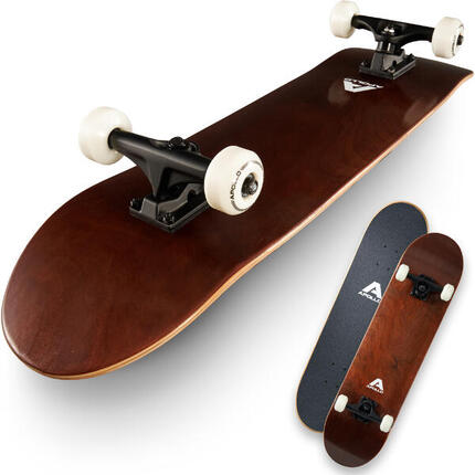 Skateboard 7 plis, concave moyen, roulements ABEC-7